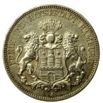 Germany, Hamburg, 5 marks, 1913 (186)