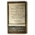 "Our Lady of Gietrzwałd" Bullion Bar, 1 oz. Ag 999 (209)