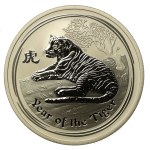 Australia, Elizabeth II, 2 dollars 2010 – Year of the Tiger, 2 oz. Ag 999 (313)