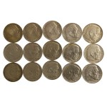 Germany, Third Reich, set of 5 marks, 1936–1939. 15 pieces total. (342)