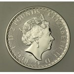 United Kingdom, Elizabeth II, 2 pounds 2020 - Britannia, 1 oz. Ag 999 (402)