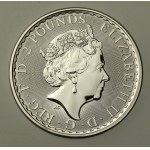 United Kingdom, Elizabeth II, 2 pounds 2020 - Britannia, 1 oz. Ag 999 (405)