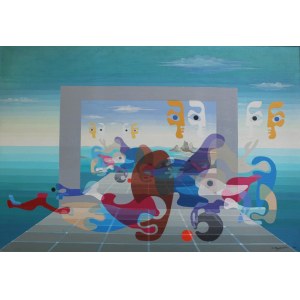 Stefan Krygier, « Le retour d'Ulysse », de la série « Simultanéisme de la forme », 1988