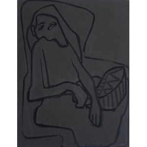 Lech Kunka, Frau im Sessel, 1950
