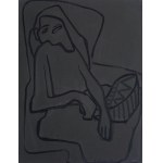 Lech Kunka, Kobieta w fotelu, 1950