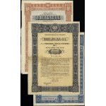 The Republic of Poland (1918–1939), set of 3 bonds, 1935–1937