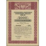 Postwar Poland (1944–1952), bond with a face value of 2,000 zlotys, April 15, 1946