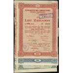 Poland, set of 3 mortgage bonds