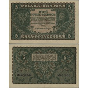 Poland, 5 Polish stamps, May 17, 1919, II-AO