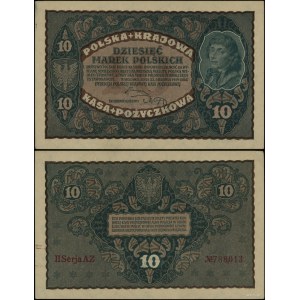 Poland, 10 Polish marks, August 23, 1919, II-AZ