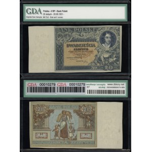 Polonia, 20 zloty, 20 giugno 1931, senza serie