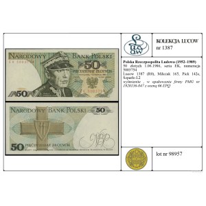 50 złotych, June 1, 1986, EK