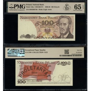 100 zlotych, June 1, 1986, MS