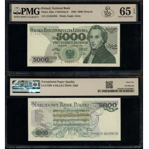 5,000 zlotys, June 1, 1982, Z