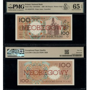 100 zloty, 1° marzo 1990, H, fuori corso