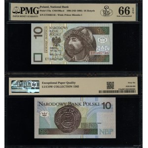 10 zlotych, March 25, 1994, ET