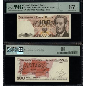 100 zlotých, 15. 1. 1975, AA