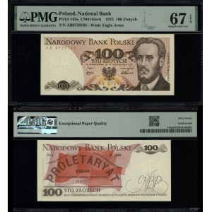 100 zlotych, January 15, 1975, AB