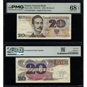 Poland, 20 zlotych, June 1, 1982, W