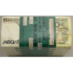 Poland, bundle of 1,000 50-zloty banknotes, December 1, 1988, HR
