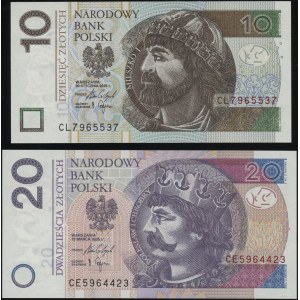 Poland, set: 10 zlotych and 20 zlotych, 2025, transitional series