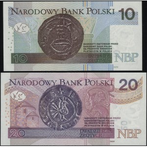Poland, set: 10 zlotych and 20 zlotych, 2025, transitional series