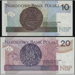 Poľsko, sada: 10 a 20 zlotých, 2025, prechodné série