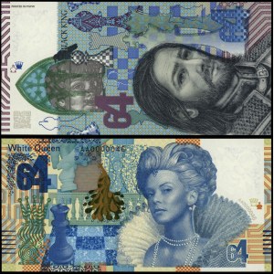 Polonia, banconota di prova PWPW - 64 Black King / White Queen, (2017)