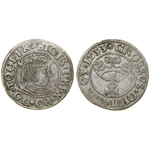 Poland, grosz, 1533, Gdańsk