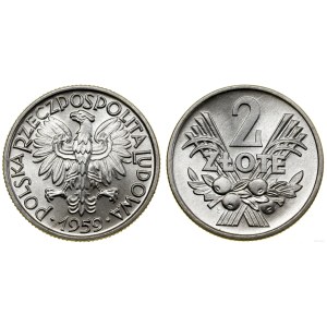 Poľsko, 2 zloty, 1959, Varšava