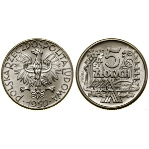 Poland, 5 zlotych, 1959, Warsaw