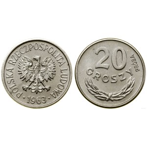 Polsko, 20 grošů, 1963, Varšava