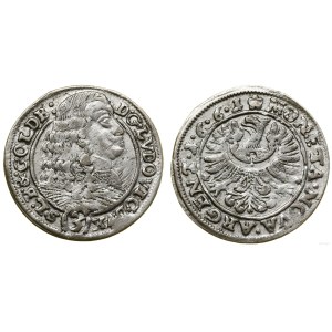 Silesia, 3 kreuzers, 1661 EW, Brzeg or Legnica