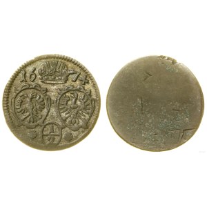 Silesia, 1/2 kreuzer, single-sided, 1674, Opole