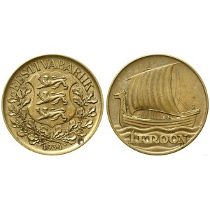 Estonia, 1 kroon, 1934, Tallinn