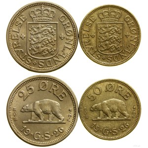 Greenland, set: 25 øre and 50 øre, 1926, Copenhagen