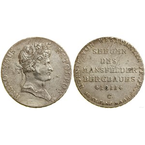 Niemcy, talar górniczy (Ausbeutetaler), 1811 C, Kassel
