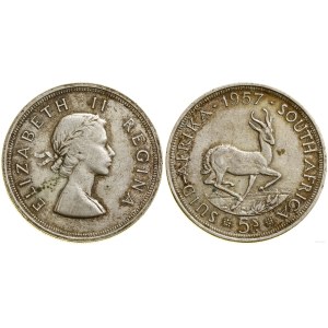 Republika Południowej Afryki, 5 szylingów, 1957, Pretoria