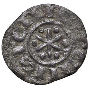 Motti Collection of Swabian Coins - MESSINA Frederick II of Swabia (1197–1250) Denarius - MIR 86 MI...