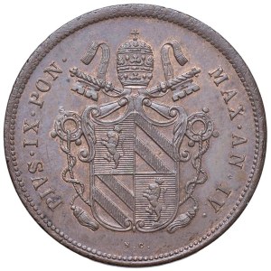 Papal coins - Pio IX (1846-1878) Bologna - 2 Baiocchi 1850 An. IV - Munt. ...