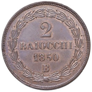 Papal coins - Pio IX (1846-1878) Bologna - 2 Baiocchi 1850 An. IV - Munt. ...