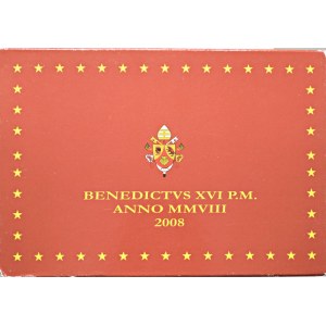 Papal coins - Benedetto XVI (2005-2013) Divisionale 2008 - Serie di otto v...