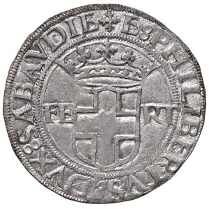 Savoy Coins - Emanuele Filiberto (1559–1580) 4 Grossi 1555 - MIR 518a MI (...