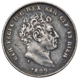 Savoy Coins - Carlo Felice (1821–1831) 25 Centesimi 1829 T - Nomisma 612 A...