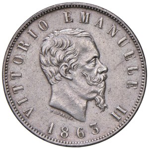 Savoy Coins - Victor Emmanuel II (1861–1878) 2 Lire 1863 N Value - Names...