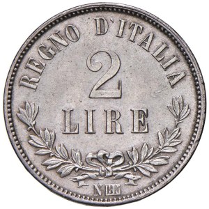 Savoy Coins - Victor Emmanuel II (1861–1878) 2 Lire 1863 N Value - Names...