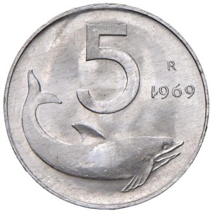 Italian Republic - ITALIA Repubblica monetazione in Lire (1946-2001) 5 Lire 196...