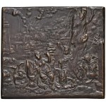 Medals - GERMANY Rectangular casting plate from the 15th century Te...