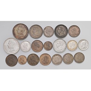 Lots - SPAGNA Alfonso XIII (1886-1931) Lotto di 19 monete in argent...