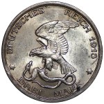 Germany, Prussia, Wilhelm II, 3 marks, 1913, 100th anniversary of the Battle of the Nations (Battle of Leipzig)